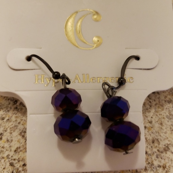 Charming Charlie Jewelry - Purple Hypo-Allergenic Earrings